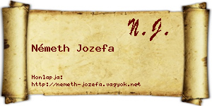 Németh Jozefa névjegykártya