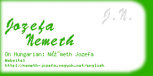 jozefa nemeth business card